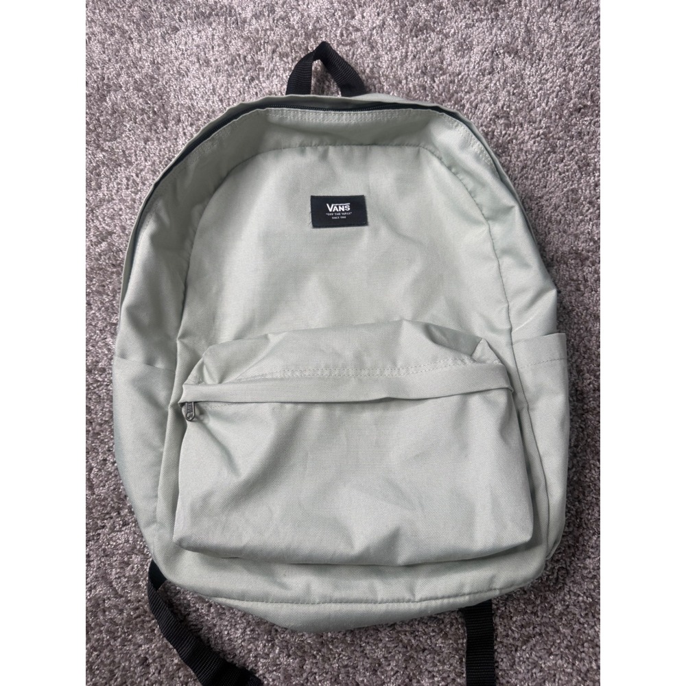 Vans Light Sage Green Classic Backpack School Bag